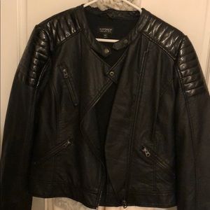 TopShop faux leather coat!